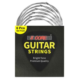 5 Core Guitar strings 6 Pieces Nickel Acoustic Electric Guitar Strings guitar & bass accessories, Light