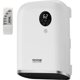 VEVOR Electric Wall Heater 1500W, Small Space Heaters with Touch Screen & Wireless Remote Control