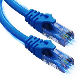 5 Core Ethernet Cable 1.5 ft Long Cat 6 Computer Internet Patch Cord High Speed WiFi RJ45 for Gaming Indoor Outdoor Use - ET 1.5FT BLU