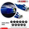 5 Core Ethernet Cable 1.5 ft Long Cat 6 Computer Internet Patch Cord High Speed WiFi RJ45 for Gaming Indoor Outdoor Use - ET 1.5FT BLU