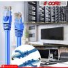 5 Core Ethernet Cable 1.5 ft Long Cat 6 Computer Internet Patch Cord High Speed WiFi RJ45 for Gaming Indoor Outdoor Use - ET 1.5FT BLU