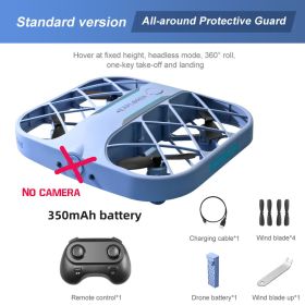 Mini Drone Dron 8K 4K Quadcopter with Camera Real-Time Transmission Mini Pocket UFO Small Remote Control Plane Toy Boy JJRC H10 (Color: No camera Blue)