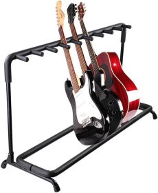 5 Core Guitar Rack 9 Slot Multi Guitar Stand Nine Display Floor Stand Safe Storage Foldable Portable for Electric Acoustic Flying V Guitars - GRack 9N (style: GRack 9N1 OVAL)