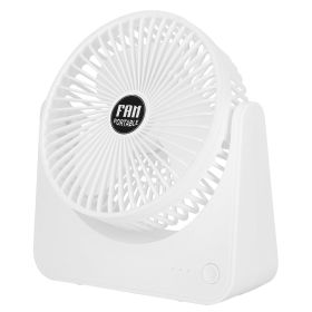 6.5in Desk Fan USB Powered 2 Speeds Table Cooling Fan Tilt Quiet Desktop Fan for Bedroom Office (Type: 2 Gear)