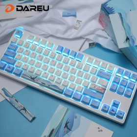 Dareu A87 Spring Swallow Theme 87 Keys Compact Layout Mechanical Gaming Keyboard;  Cherry MX Switch;  PBT Keycaps (Switch: Red)