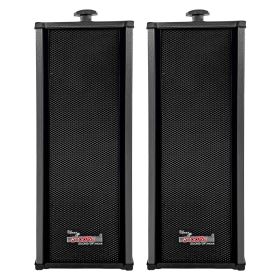 5 CORE Outdoor Speakers Pair Stereo in Wall Speaker 100W Peak Passive Mount Wired Waterproof Patio House Garage Indoor Exterior Audio System Bocinas p (black: 15TG 2Pcs)